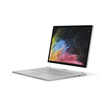 Microsoft Surface Book 2 2-in-1 Laptop - Intel Core i5-7300U, 13.5 Inch Touchscreen, 256GB SSD, 8GB RAM, En Keyboard, Windows 10 Pro, Silver