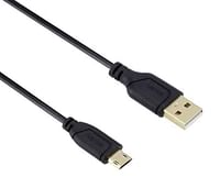 Hama Flexi-Slim Micro Usb Cable Gold-Plated Twist-Proof Black 0.75 M- 135700