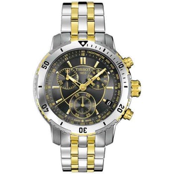 Tissot Men's T0674172205100 PRS 200 Grey Chronograph Dial Two Tone