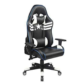 Racoor Gaming Chair, HC-Y803, Black and White (56x51x125-134cm)