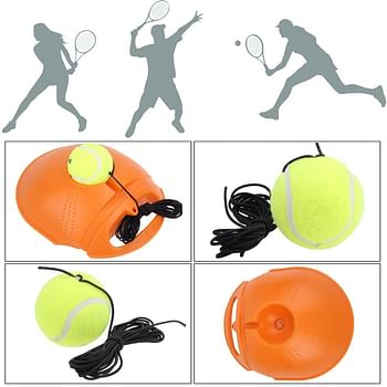 Childplaymate Tennis Trainer Power Base Rebound Ball | Self-Study Rebound with Tennis Trainer Baseboard Hopper Set Kit Set Kit Set Bundle