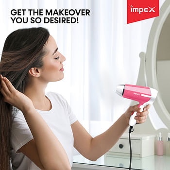 Impex HD 1K2 700W Hair Dryer with Speed Selector & Cool Shot Function