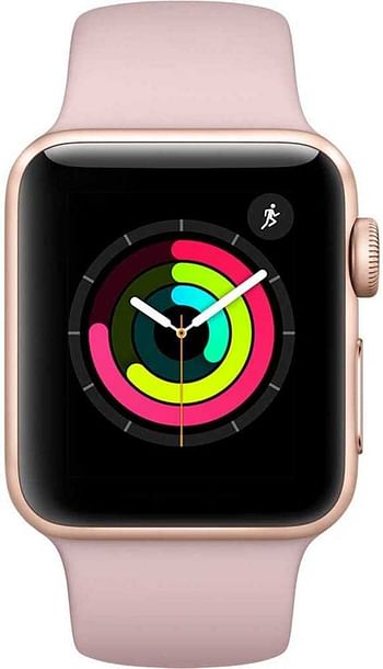 Apple Watch Series 2 Smartwatch 38mm Rose Gold Aluminum Case, Pink Sand Sport Band