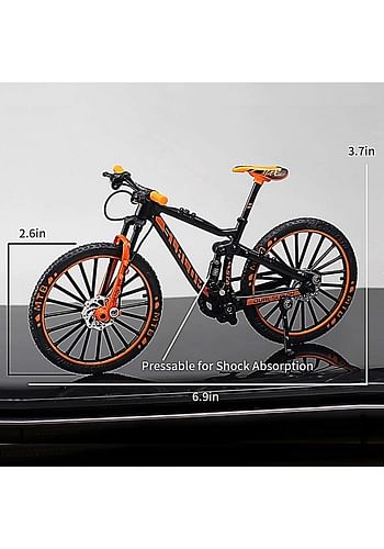 Down Hill 1:10 Die-Cast Racing Miniature Bikes Collection Toy | Collectable & Perfect Gift For Kids - Orange