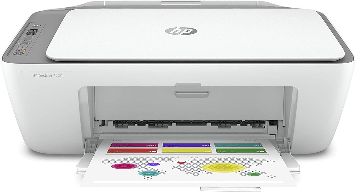 HP Deskjet 2720 All-in-One Printer, Wireless, Print, Copy, Scan - White