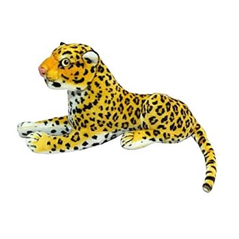 Leopard - Lion Stuffed Plush Soft Toy Animal for Girls Boys Kids Car Birthday Home Decoration - 30 cm