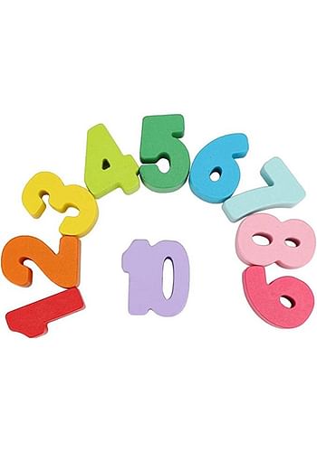 Wooden Learning Board Toy with Alphabets, Numbers, Symbols, and Fishes
