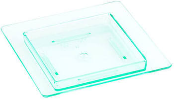 Mini Edge Plate - Square, Seagreen - 2.8