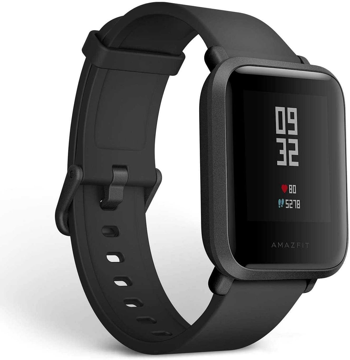 Amazfit Bip Fitness Smartwatch, All-Day Heart Rate and Activity Tracking, Sleep Monitoring, Built-In GPS, Bluetooth, Onyx Black