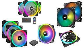 ZonixPlay RGB FAN FOR GAMING CPU 3 Nos  fan Set for Gaming PC's