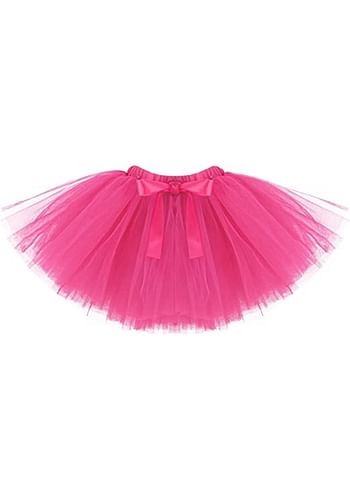 One Birthday Outfit Baby Girl Party Fancy Dress | Photography Costume | 3 Pcs Set - Hot Pink