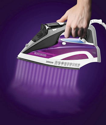 Black+Decker 2800W Digital Steam Iron, Multi-Colour, X2250-B5