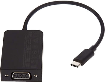 Microsoft HFR-00008 cable interface/gender adapter USB-C VGA Black - Cable Interface/Gender Adapters (USB-C, VGA, Male/Female, Black)