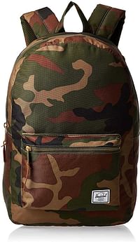 Herschel Settlement Backpack with 15’’ Laptop Sleeve and Front Storage Pocket, Woodland Camo