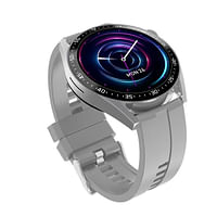 HW3 Pro Smart Watch Voice Assistant Blood Sugar Pressure Oxygen NFC IP67 Waterproof Bluetooth Call Wireless Charger for Android / IOS - Grey