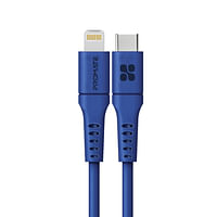 Promate USB-C to Lightning Cable 3m, Powerful 20W Power Delivery Fast Charging Silicone Lightning Cable with 480 Mbps Data Sync and 3A Power Output for iPhone 13/13 Pro/13 Pro Max, iPad Pro, PowerLink-300 Blue