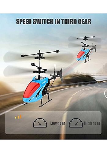 Sky-King F-350 2.5 Channel Remote Control Helicopter - Blue | Outdoor Toy | Great Activity & Entertainment For Kids