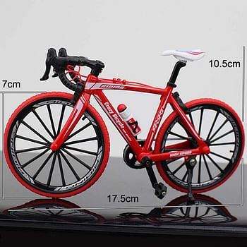 3 Pcs Trio - Die-Cast Racing Miniature Bikes Collection Toy | Collectable & Perfect Gift For Kids - Black, Red & Yellow