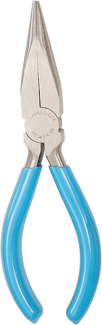 Channellock 3026 6-Inch Long Nose Plier Blue, 6-Inch No Cutter