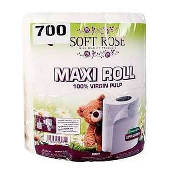 Soft Rose High Quality Maxi Roll 2 PLY Tissue (Pack of 2 Roll)