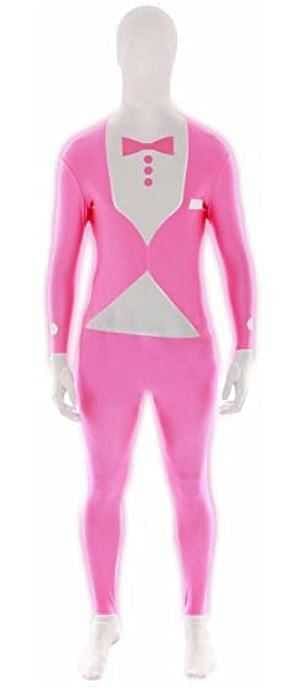 Morphsuit  Pink Glows under UV Light XL 