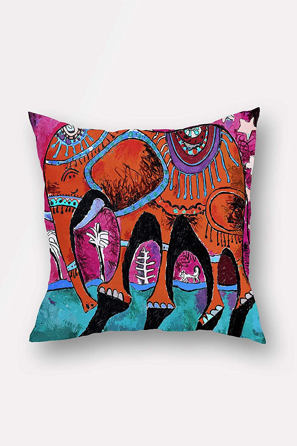 Bonamaison Decorative Throw Pillow Cover, Multi-Colour, 45 x 45 cm, BNMYST1280