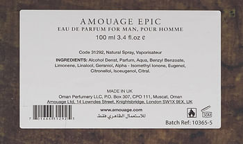 Epic Man Amouage by Amouage - perfume for men - Eau de Parfum, 100ml