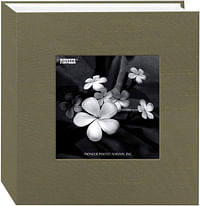 Pioneer DA-100SKF/CA Photo Albums 100 Pocket Caramel Silk Fabric Frame Cover Photo Album for 4 by 6-Inch Prints