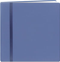 Pioneer 300532 Snapload 12x12 Fabric Ribbon Cover Scrapbook, Blue
