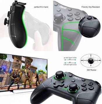 CHOETECH Wireless Game Controller, Wireless Bluetooth Game Controller Compatible with Nintendo Switch/Android System/PC (Windows 7/8/10)