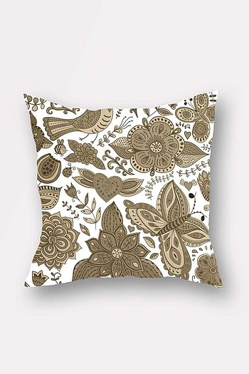 Bonamaison Double Side Printed Decorative Throw Pillow Cover, Multi-Colour, 45L x 45W cm, BNMYST1741