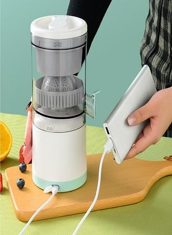 Electric Citrus Juicer Hands-Free Portable USB Charging Cordless Fruit Juicer