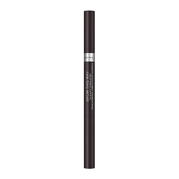 Rimmel Brow This Way Fill and Sculpt Eyebrow Definer 004 SOFT BLACK