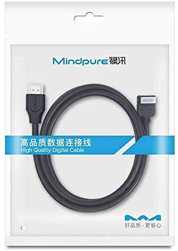 MIndPure HD008 HDMI Cable V2.0 stright to down 3 Meter