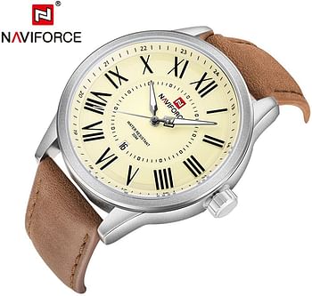 NAVIFORCE 9126 Male Quartz Watch Calendar Display for Men - S - Y - BR