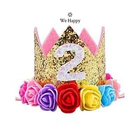 '2' Number Letter 2nd Birthday Crown Party Toy Photo Shoot Costume Prop