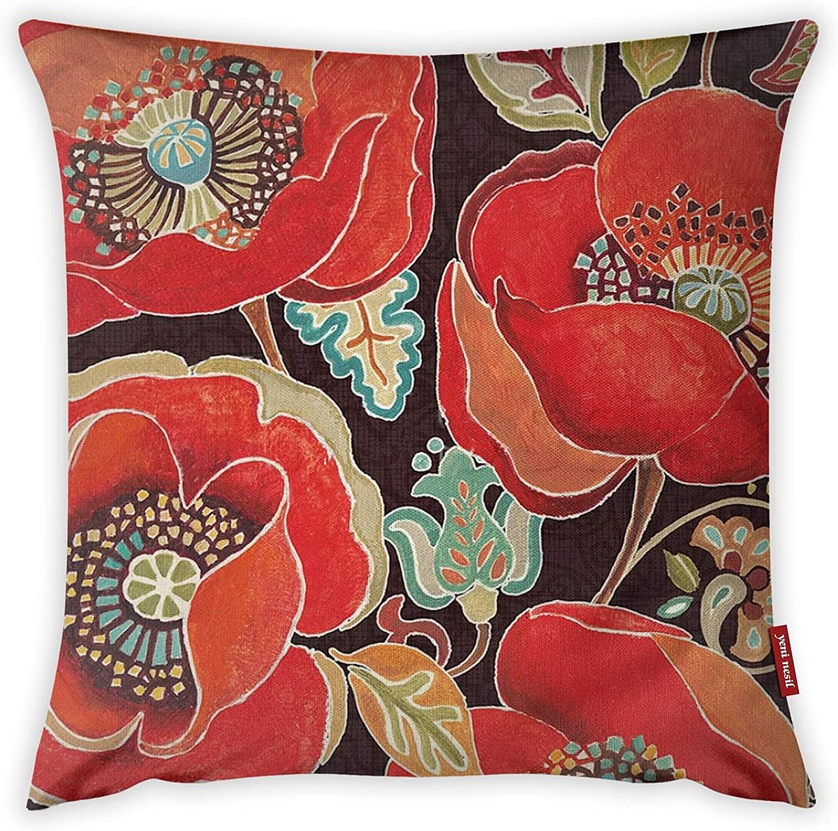 Mon Desire Decorative Throw Pillow Cover, Multi-Colour, 44 x 44 cm, MDSYST1673