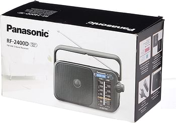 Panasonic RF-2400D Panasonic RF-2400D Portable Radio AM/FM 2Band Receiver Black