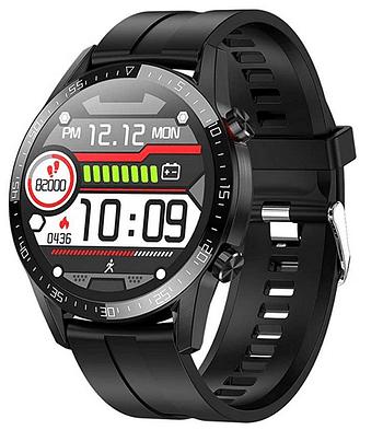 L13 SmartWatch Men ECG PPG Waterproof Bluetooth Call Blood Pressure Wristbands Bracelet Fitness-Black