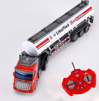 RC Liquified Gas Transport Truck Toy For Vehicle Lovers | Rechargeable & Perfect Gift – Large Size