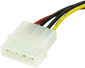 6in 4 Pin LP4 to SATA Power Cable Adapter - LP4 to SATA - 6in LP4 to SATA Cable - 4 pin to SATA power