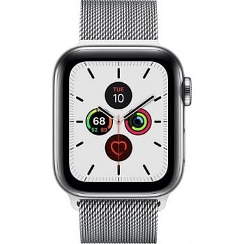 Apple Watch Series 5 -44mm(GPS+Cellular) Stainless Steel Case with Stainless Steel Milanese Loop