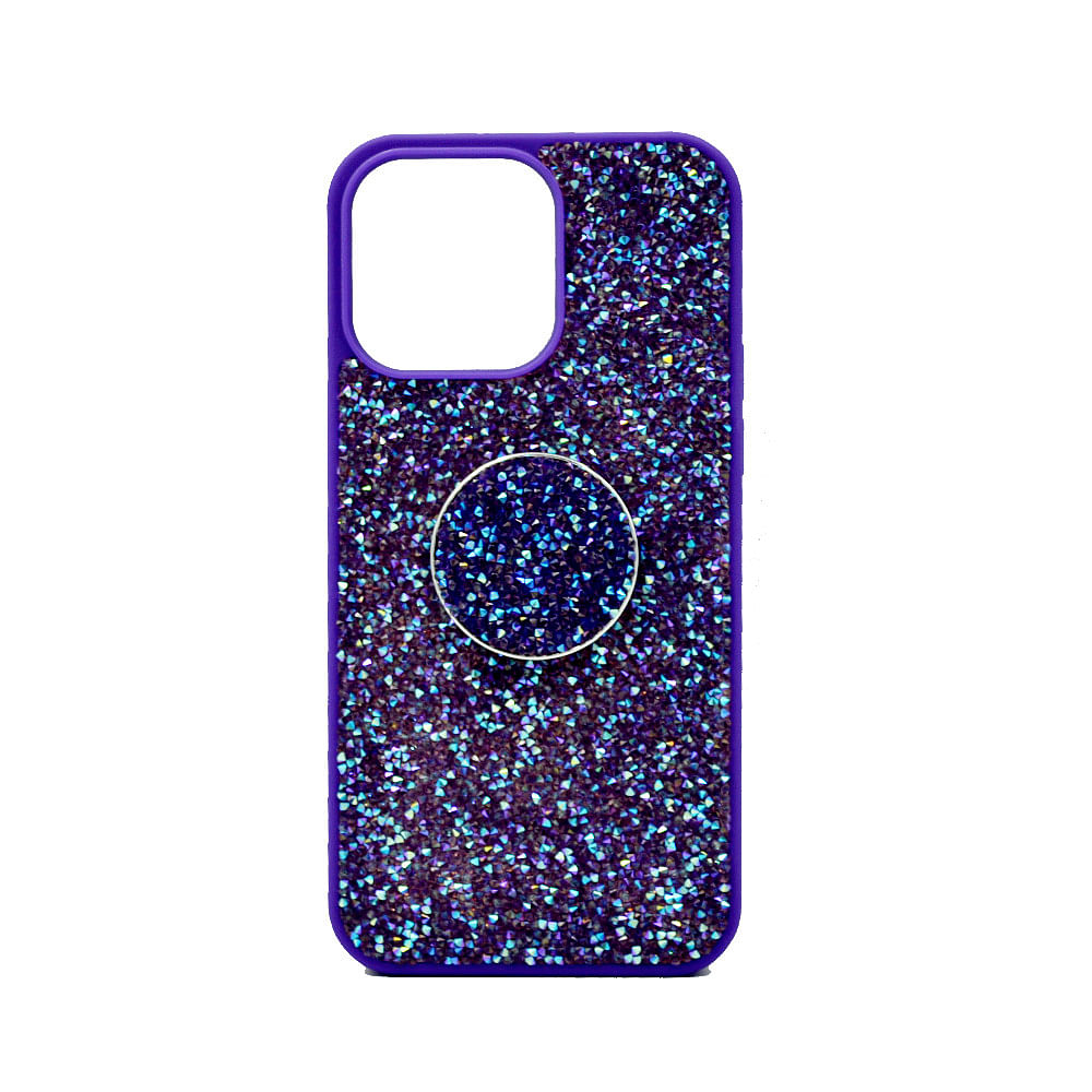 Isafe Bling Pop Up Hard Cover Iphone 14 Pro Max Purple