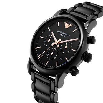 Emporio Armani Men's Ceramic AR1509 Dress Black Quartz Watch