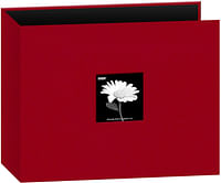 12x12 Fabric Frame 3-Ring Binder Scrapbook, Apple Red