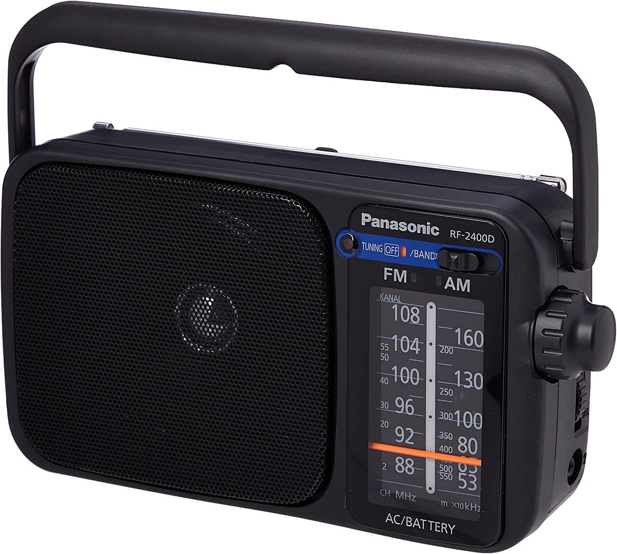 Panasonic RF-2400D Panasonic RF-2400D Portable Radio AM/FM 2Band Receiver Black