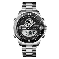 SKMEI 1839 analog watch stainless stell fashion digital watch men S/W