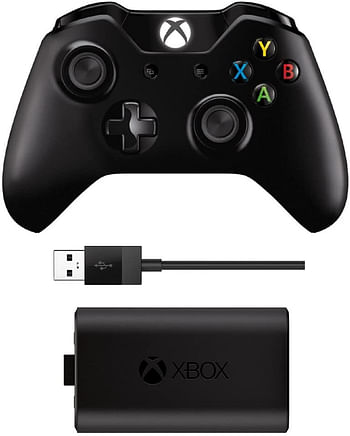 Microsoft Xbox One Wireless Controller And Play & Charge Kit Black