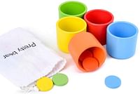 Color Sorting Montessori Cup Set for Kids GB 6675