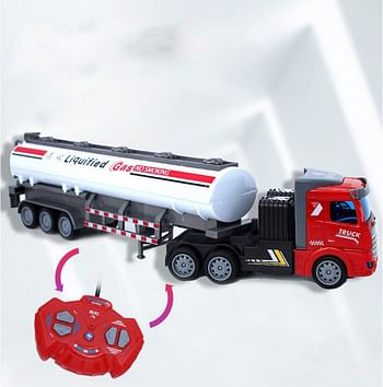 RC Liquified Gas Transport Truck Toy For Vehicle Lovers | Rechargeable & Perfect Gift – Large Size